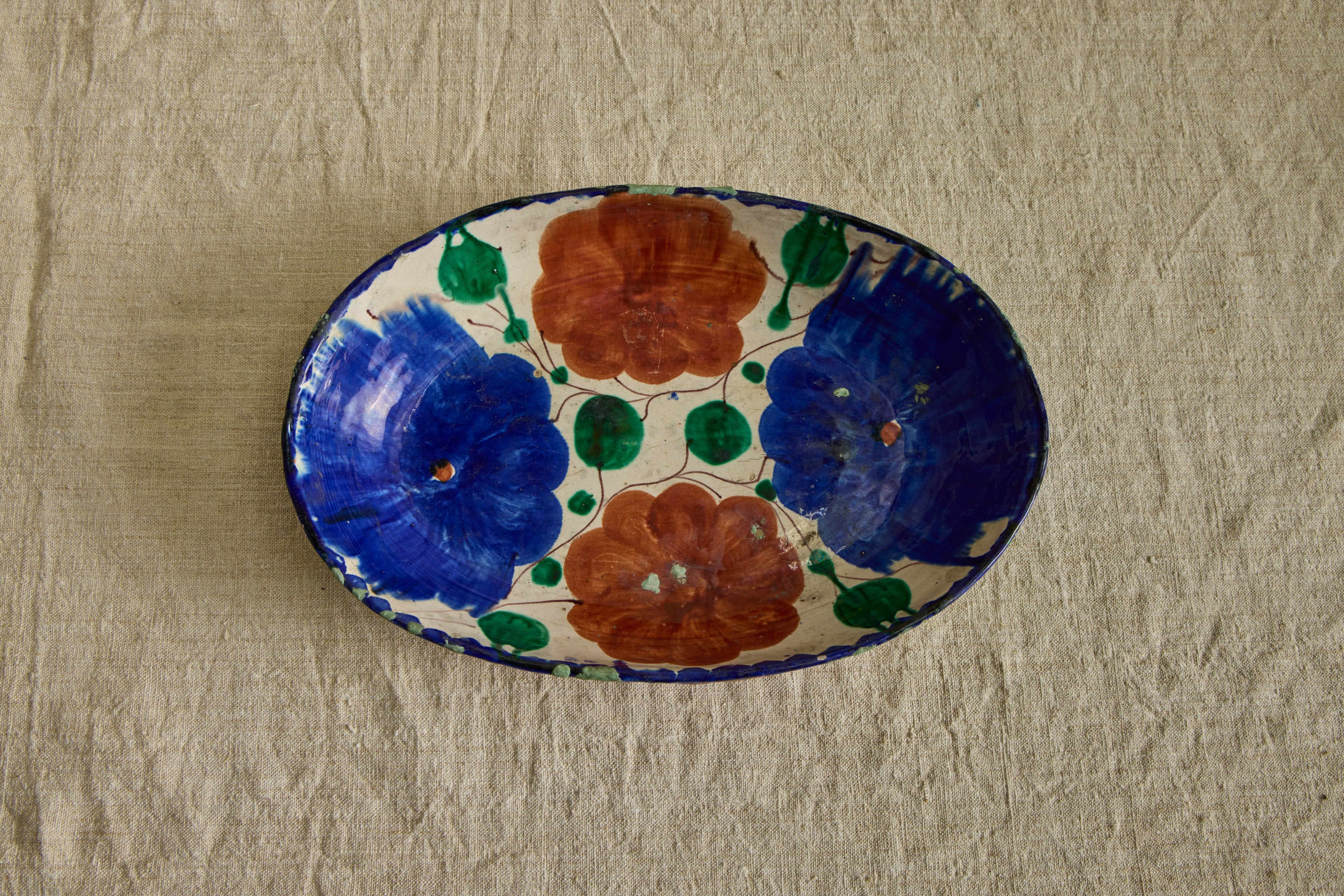 Large Oaxacan Floral Bowl