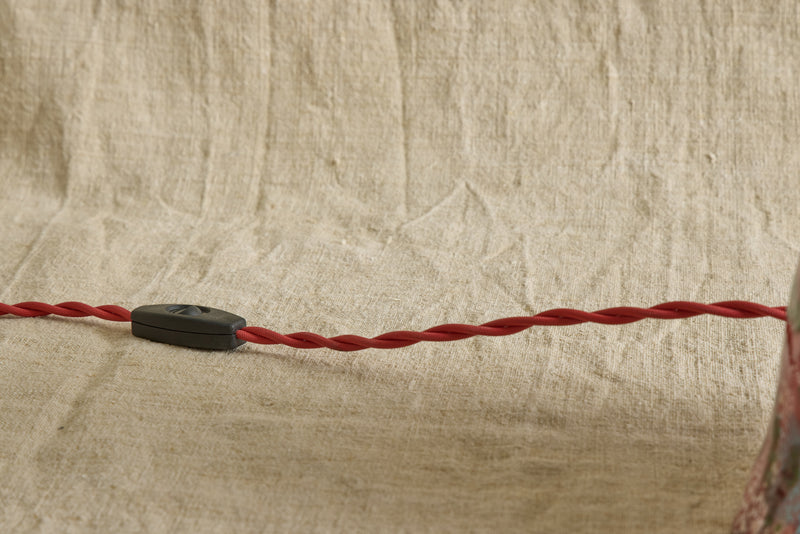 Shroom Lamp, Bright Pink & White