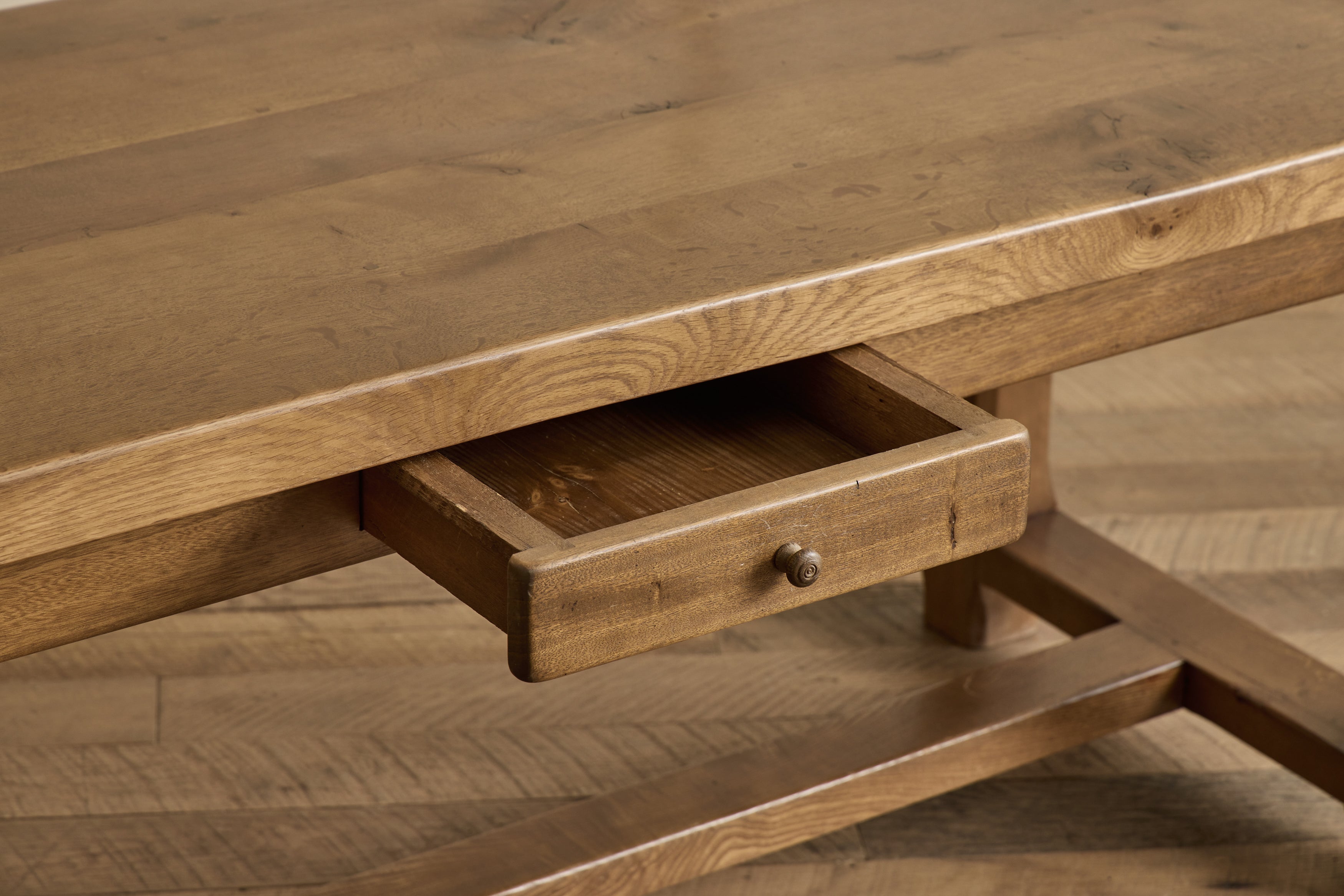 French Plank-Top Farm Table