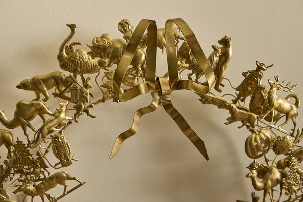 Dresden Brass Wreth 15"