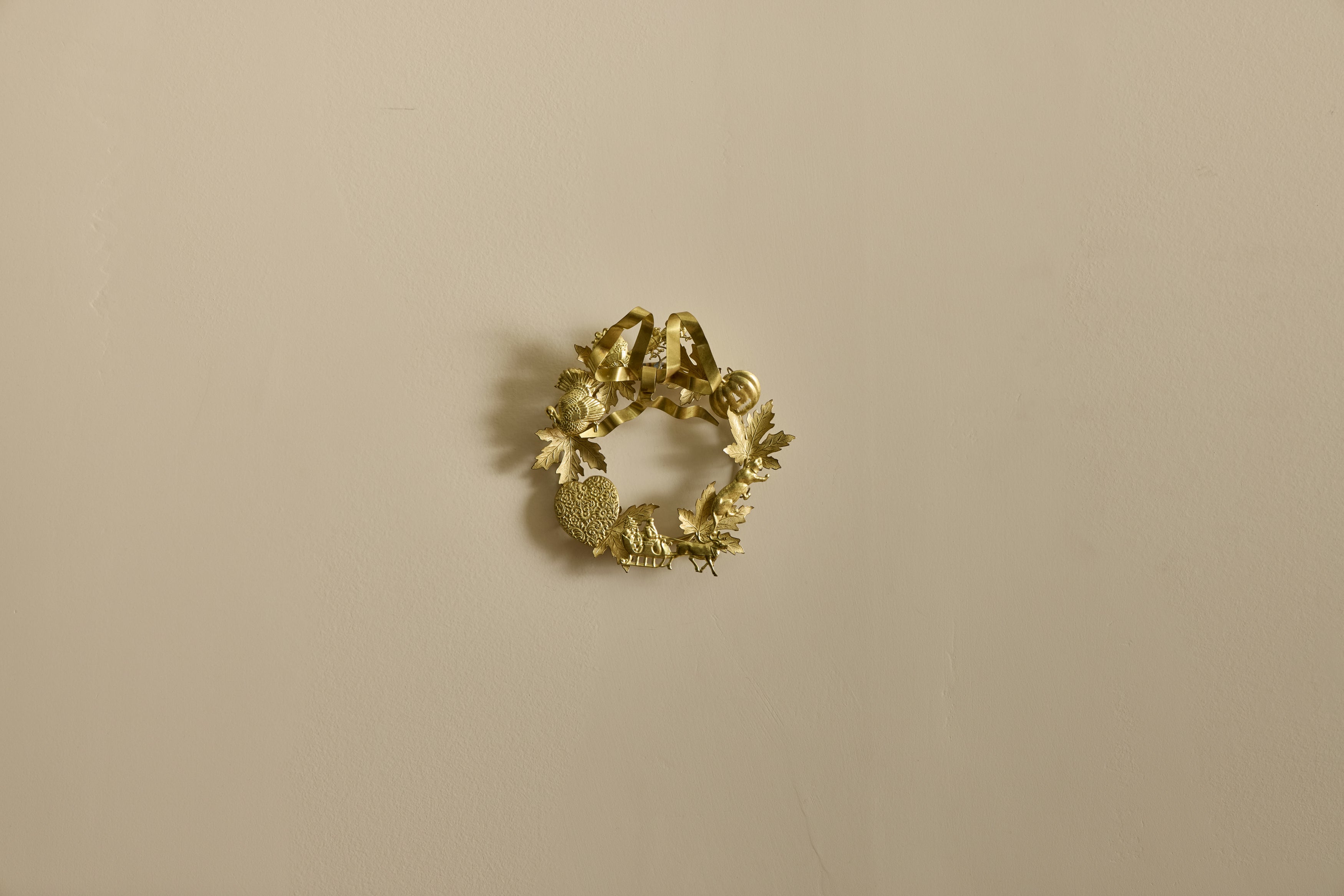 Dresden Brass Wreath 6.5"