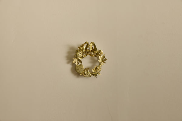 Dresden Brass Wreath 6.5"