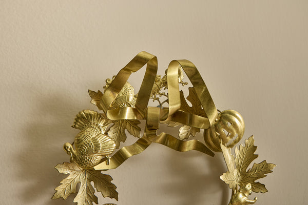 Dresden Brass Wreath 6.5"
