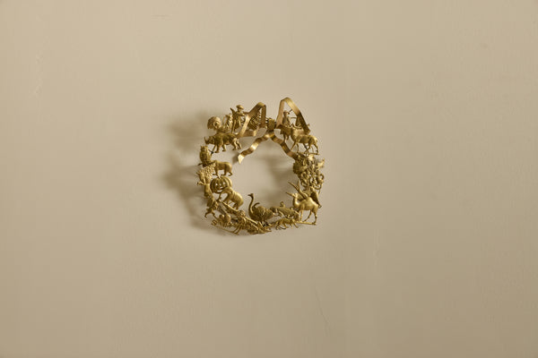 Dresden Brass Wreath 8.5"