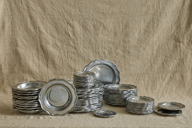 1970s Pewtarex Plates 9.5"