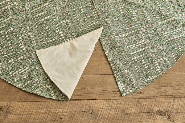 Tree Skirt, Susan Deliss Batik Moss