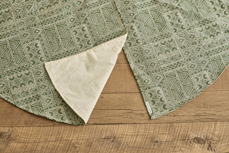 Tree Skirt, Susan Deliss Batik Moss