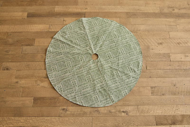 Tree Skirt, Susan Deliss Batik Moss