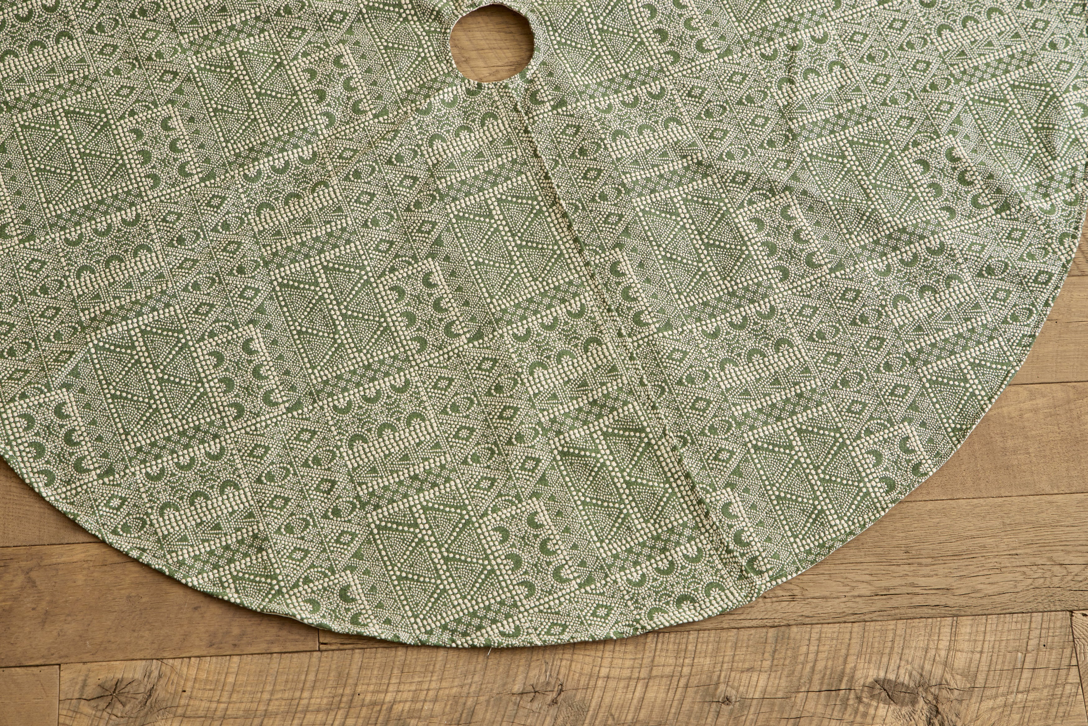 Tree Skirt, Susan Deliss Batik Moss