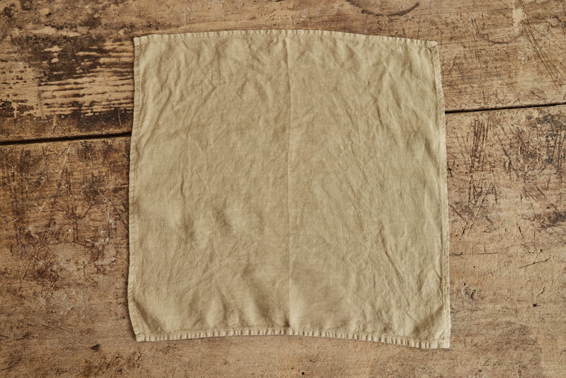 Once Milano Linen Napkins, Hay