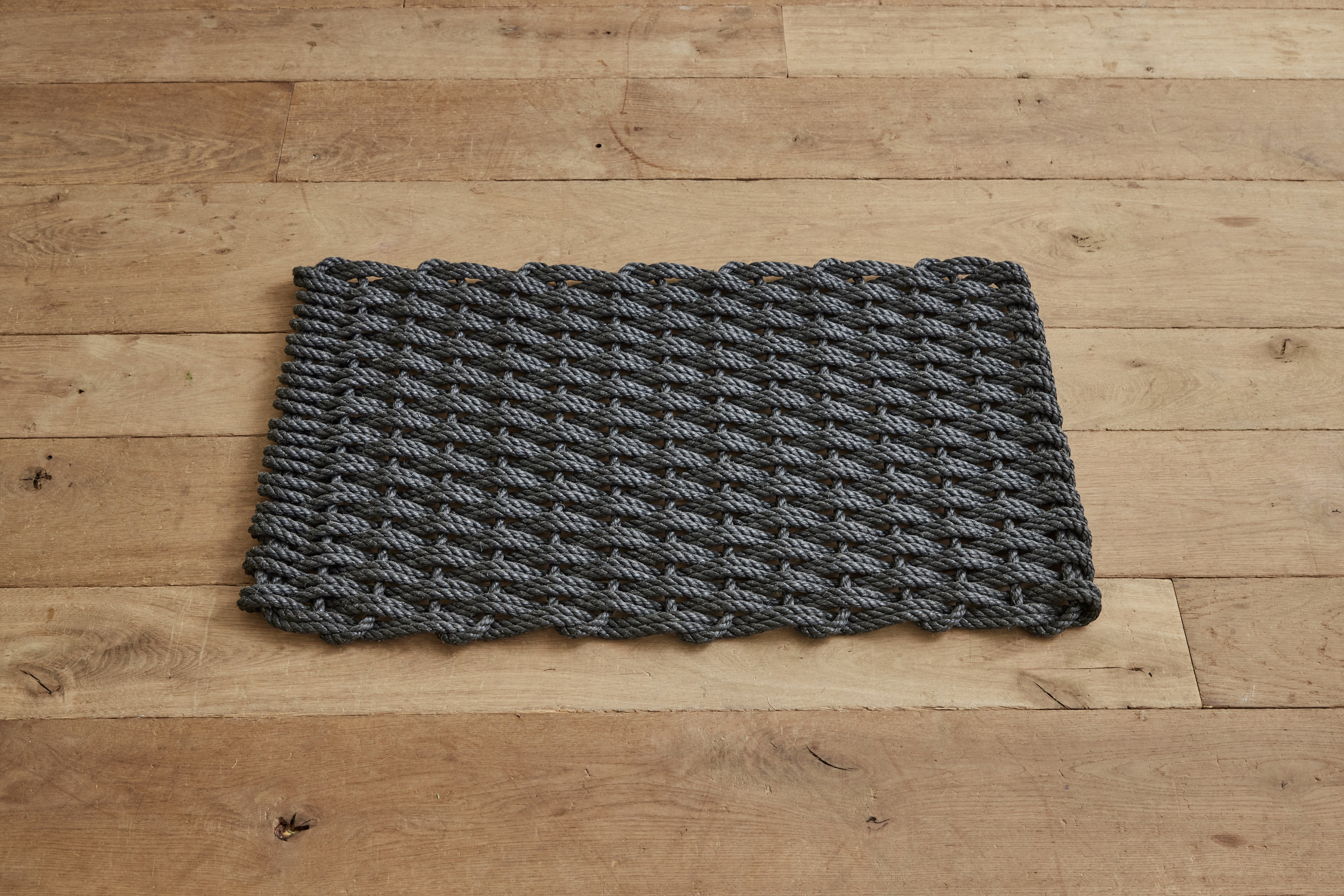 Woven Doormat Small in Charcoal – Nickey Kehoe Inc.