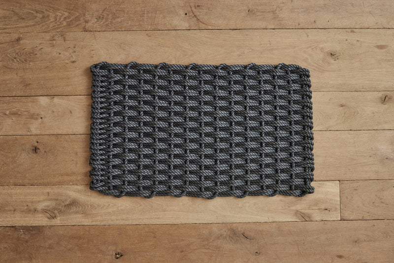 Woven Doormat Small in Charcoal