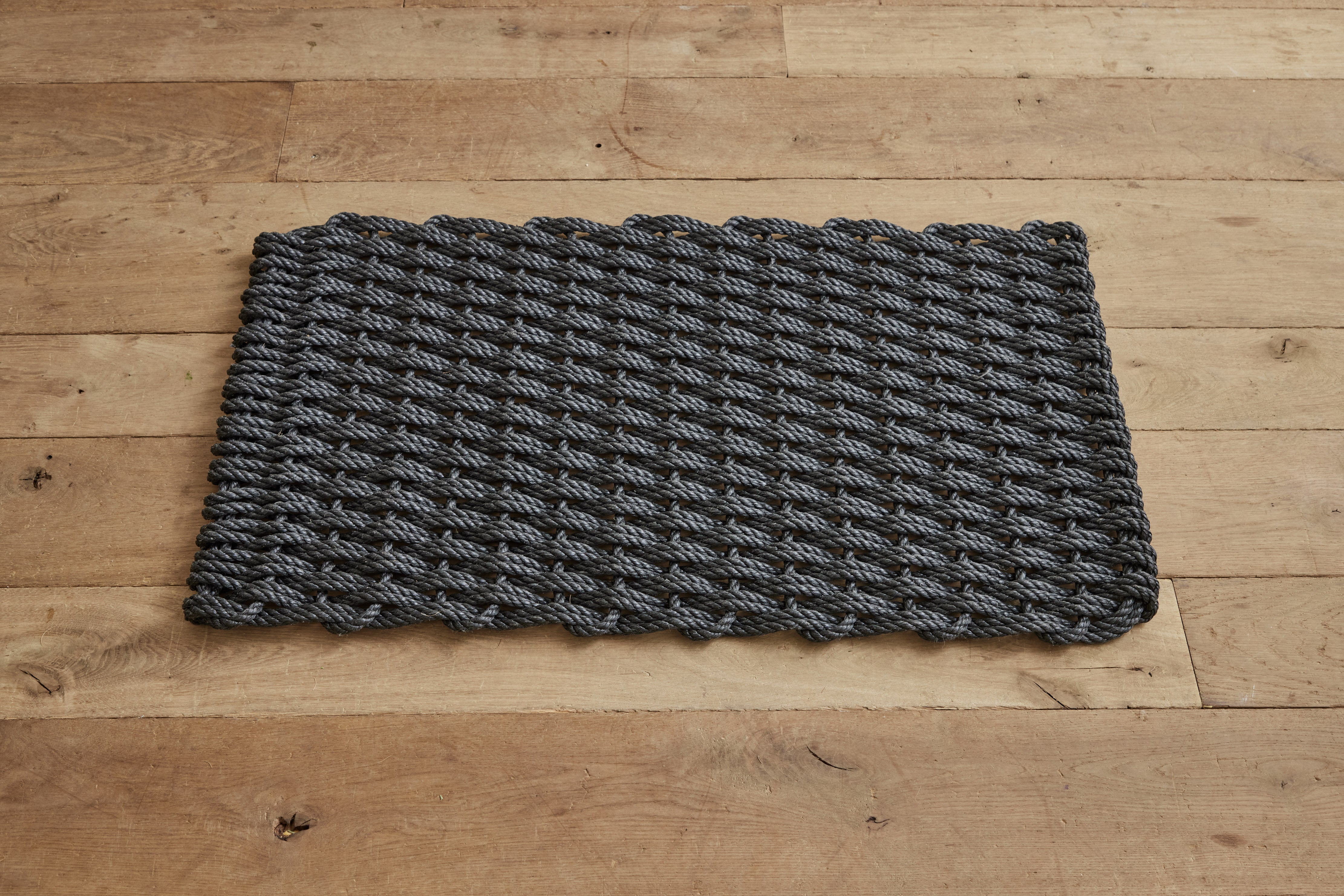 Woven Doormat Large in Charcoal