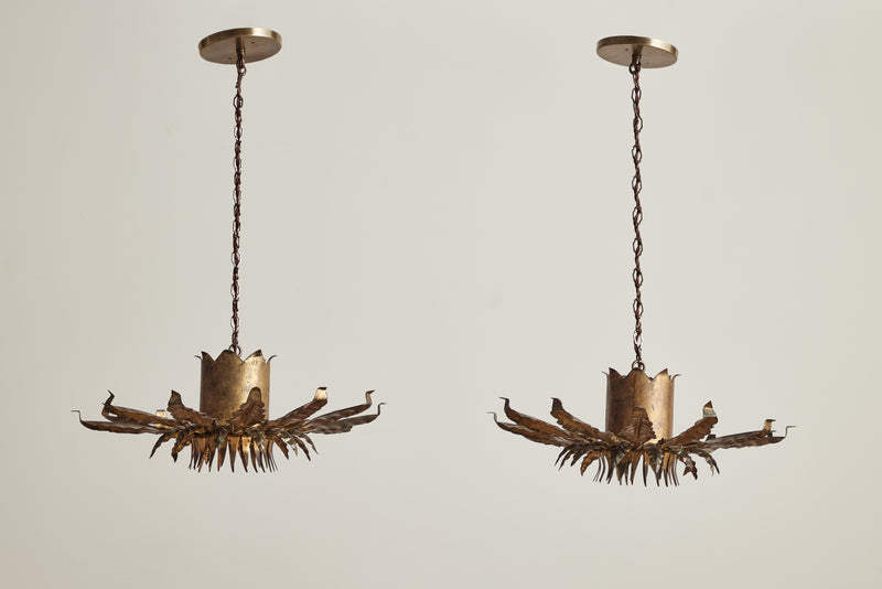 Brass Flower Pendant
