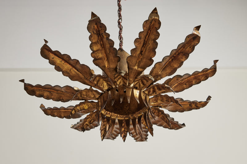 Brass Flower Pendant