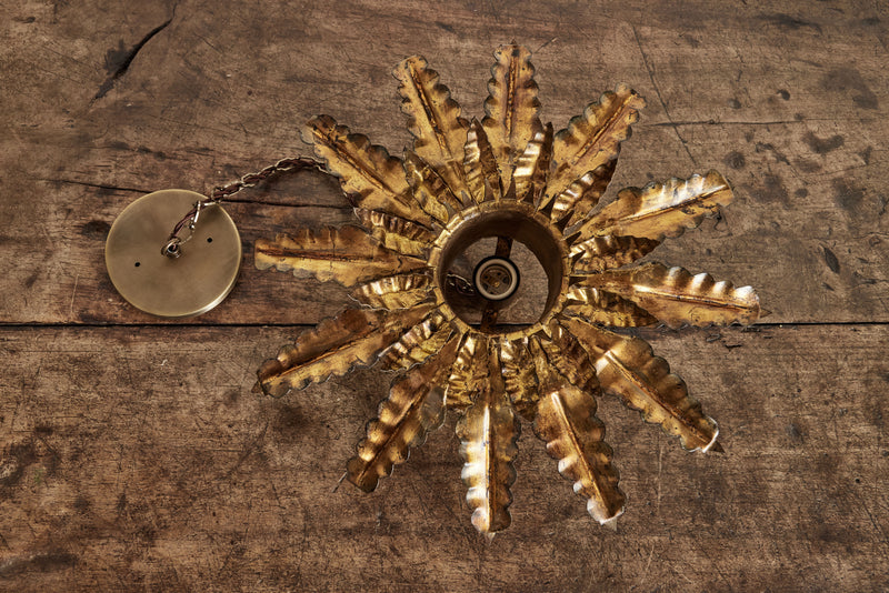 Brass Flower Pendant
