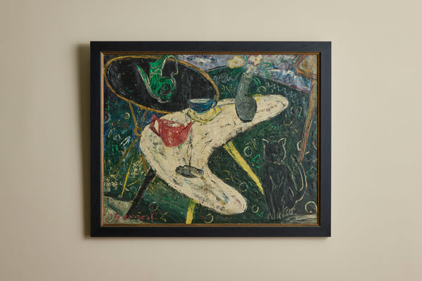 Modernist Cat Painting