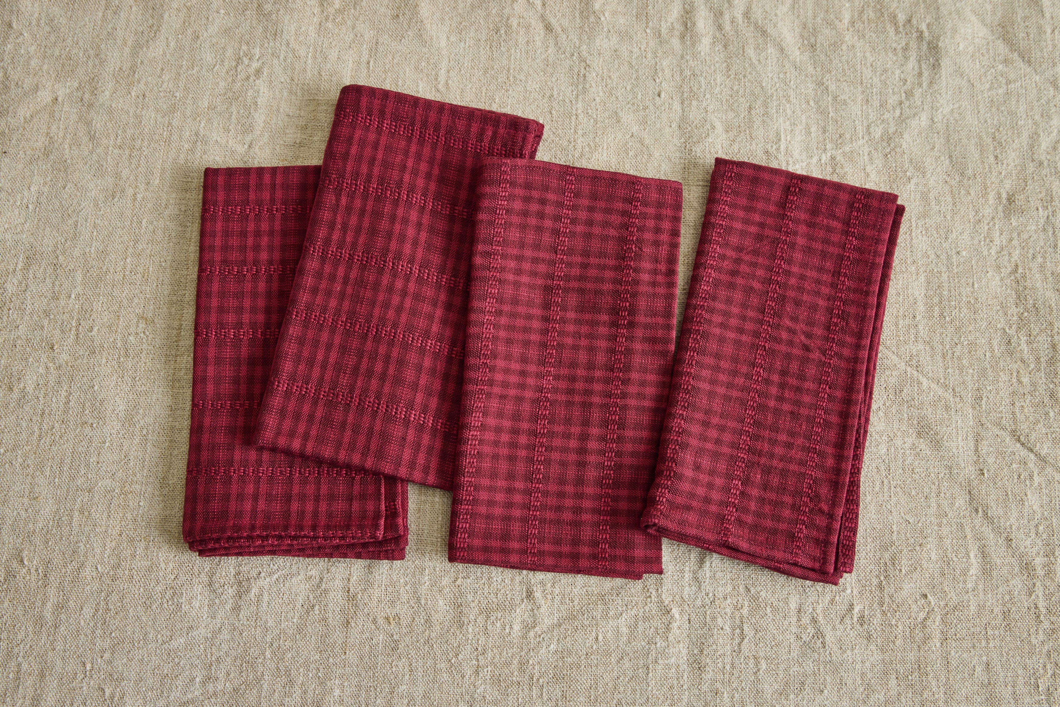 Bordeaux Soho Napkins, Set of 4