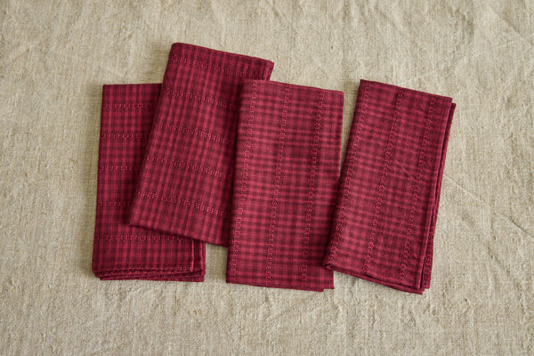 Bordeaux Soho Napkins, Set of 4