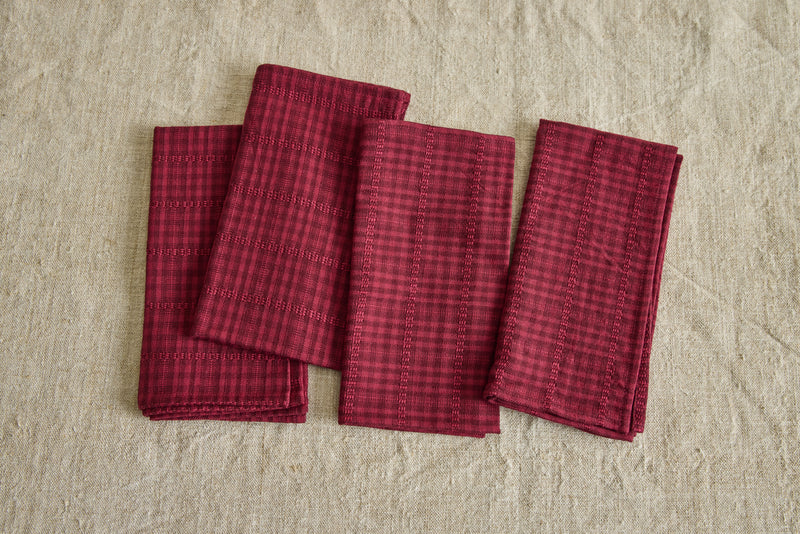 Bordeaux Soho Napkins, Set of 4