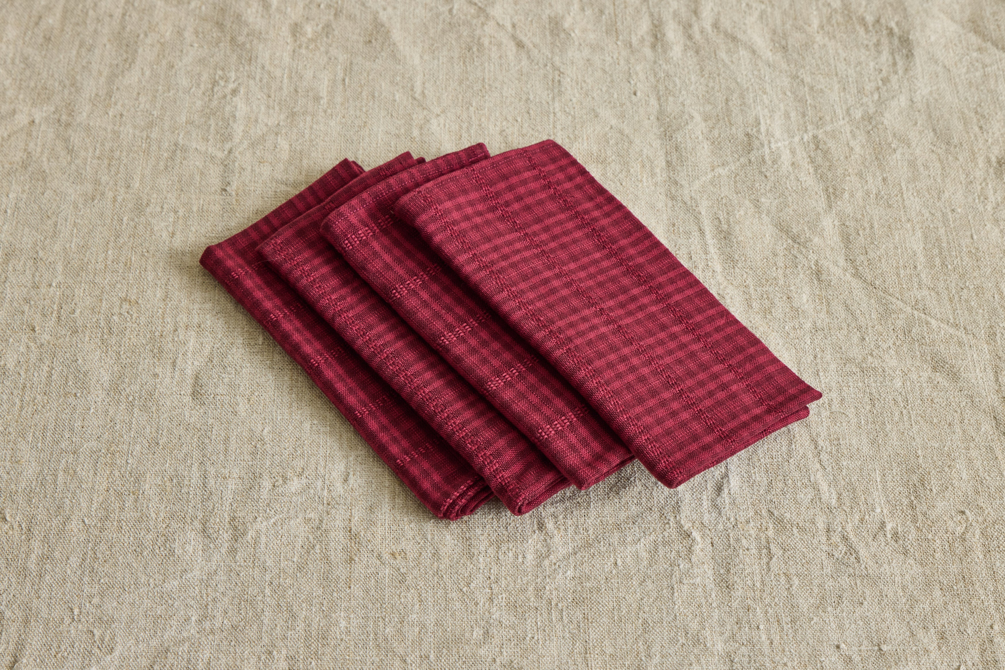 Bordeaux Soho Napkins, Set of 4