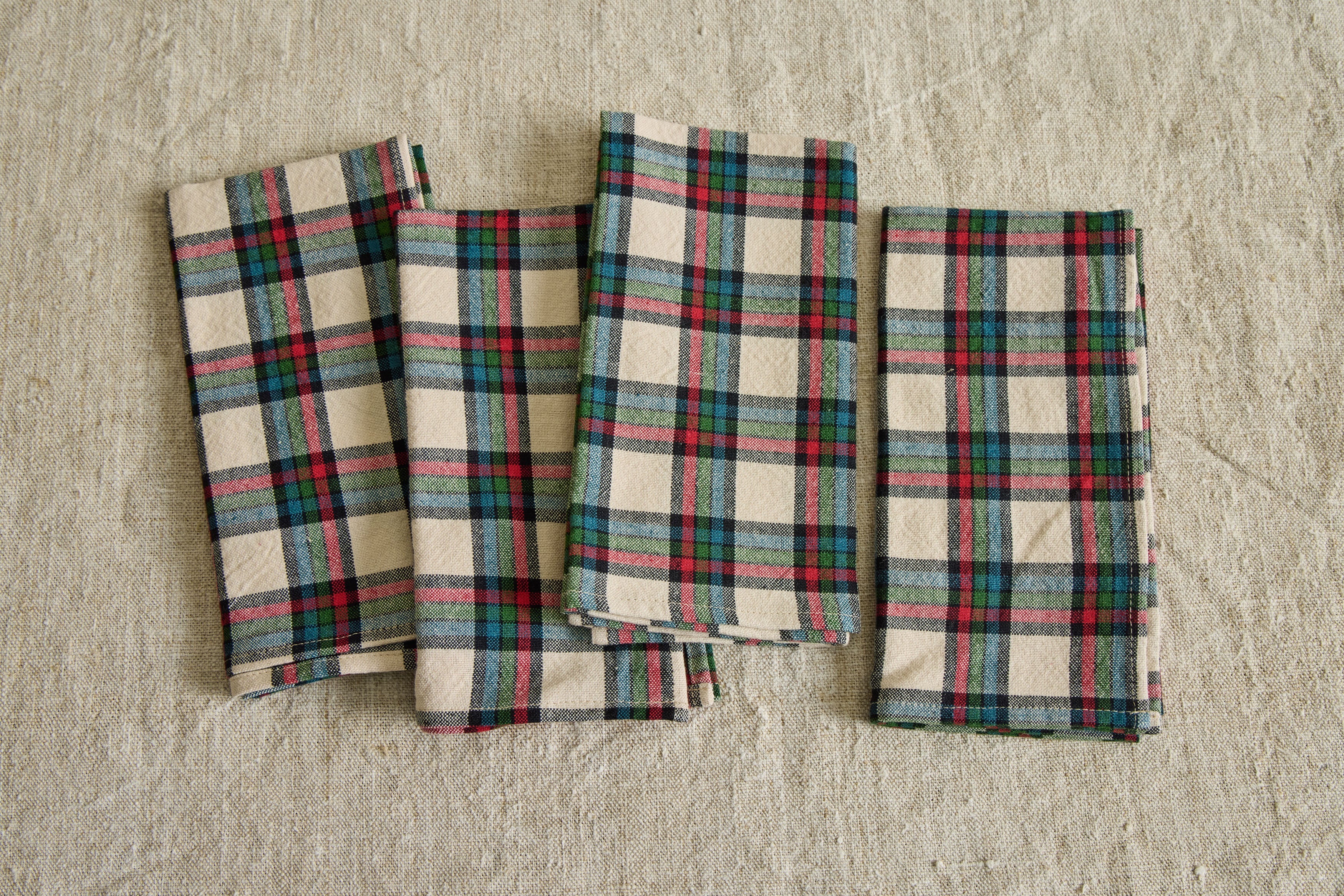 Idyllwild Plaid Napkins, Set of 4