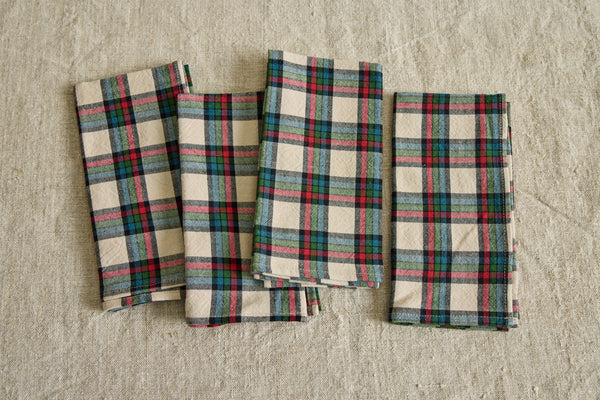 Idyllwild Plaid Napkins, Set of 4