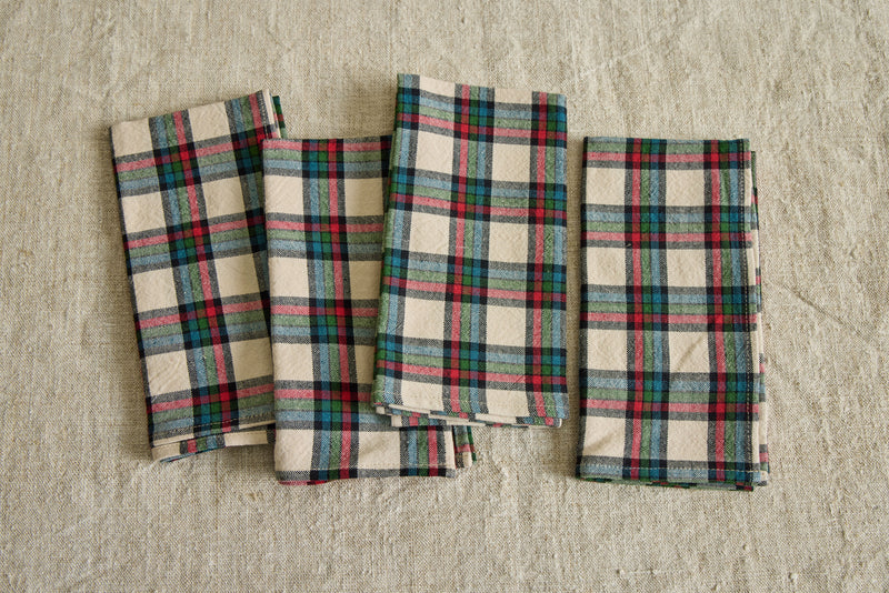 Idyllwild Plaid Napkins, Set of 4