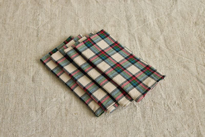 Idyllwild Plaid Napkins, Set of 4