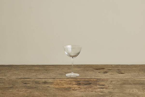 Italian Crystal Glass Martini Glasses, Set of 4