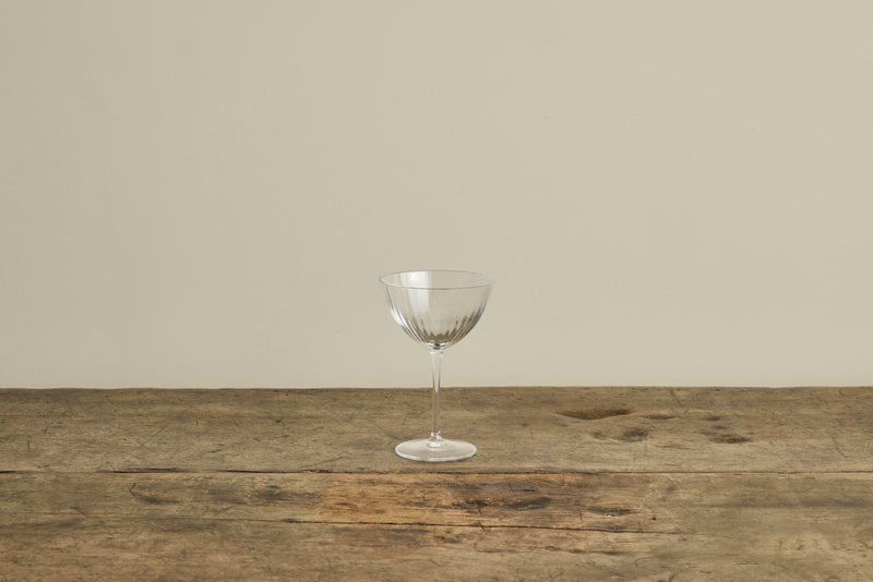 Italian Crystal Glass Martini Glasses, Set of 4