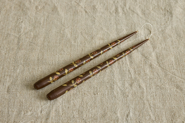 Brown Tapers with Floral
