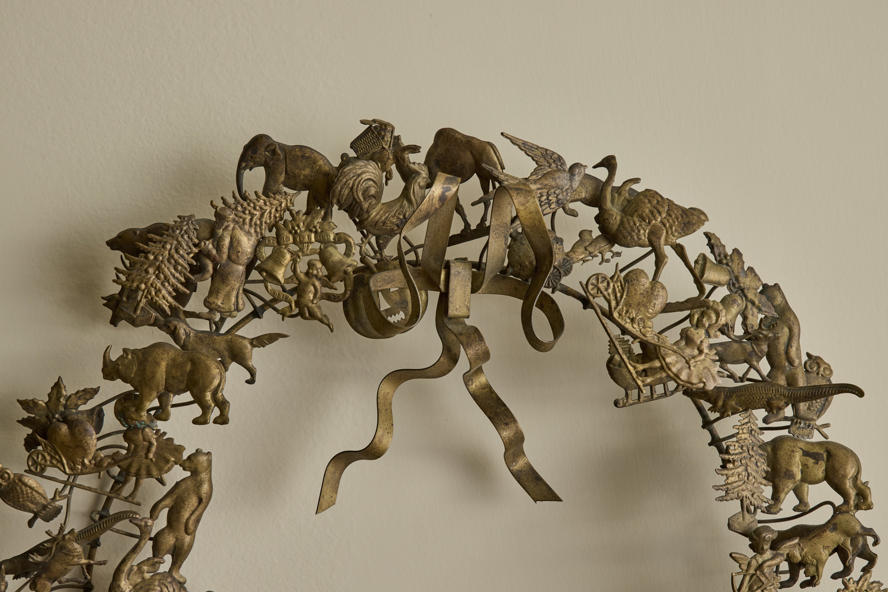 Dresden Brass Wreath 14"