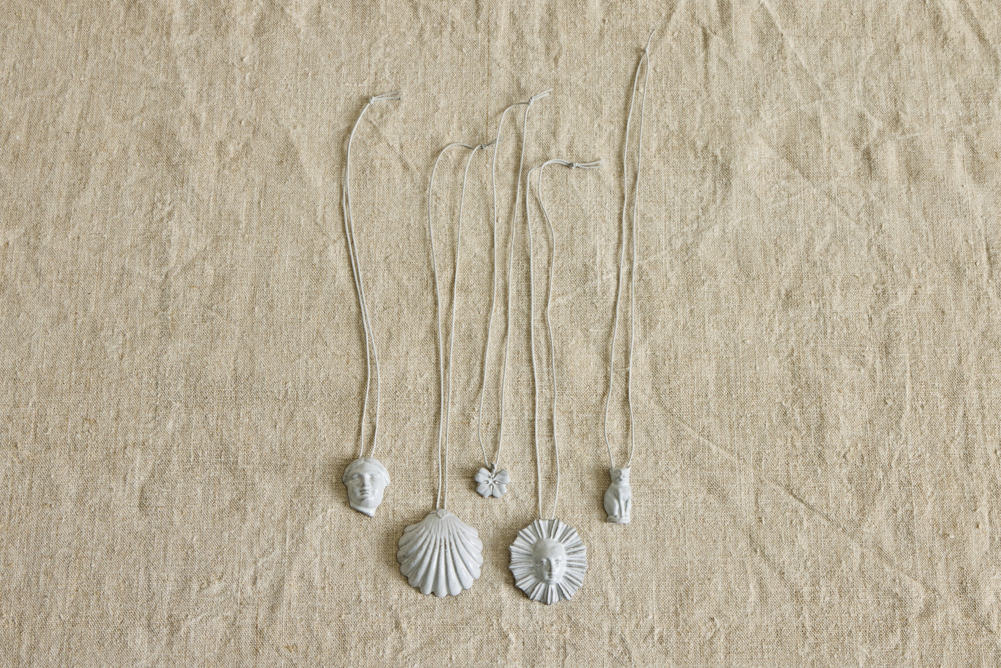 Ceramic Pendant Necklaces (Multiple Styles)