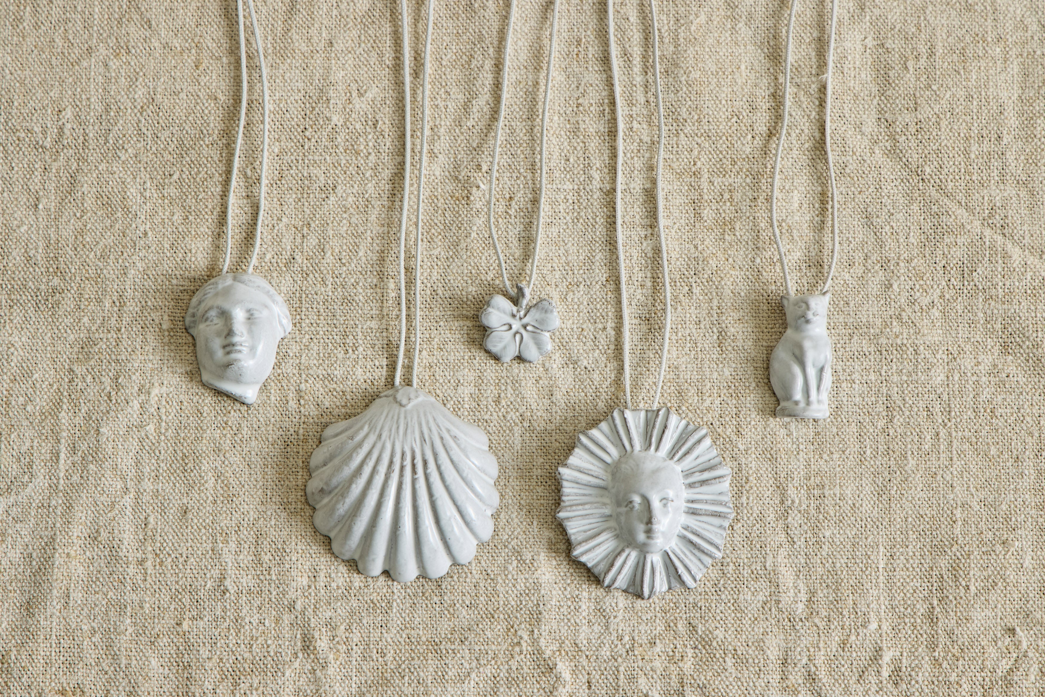 Ceramic Pendant Necklaces (Multiple Styles)