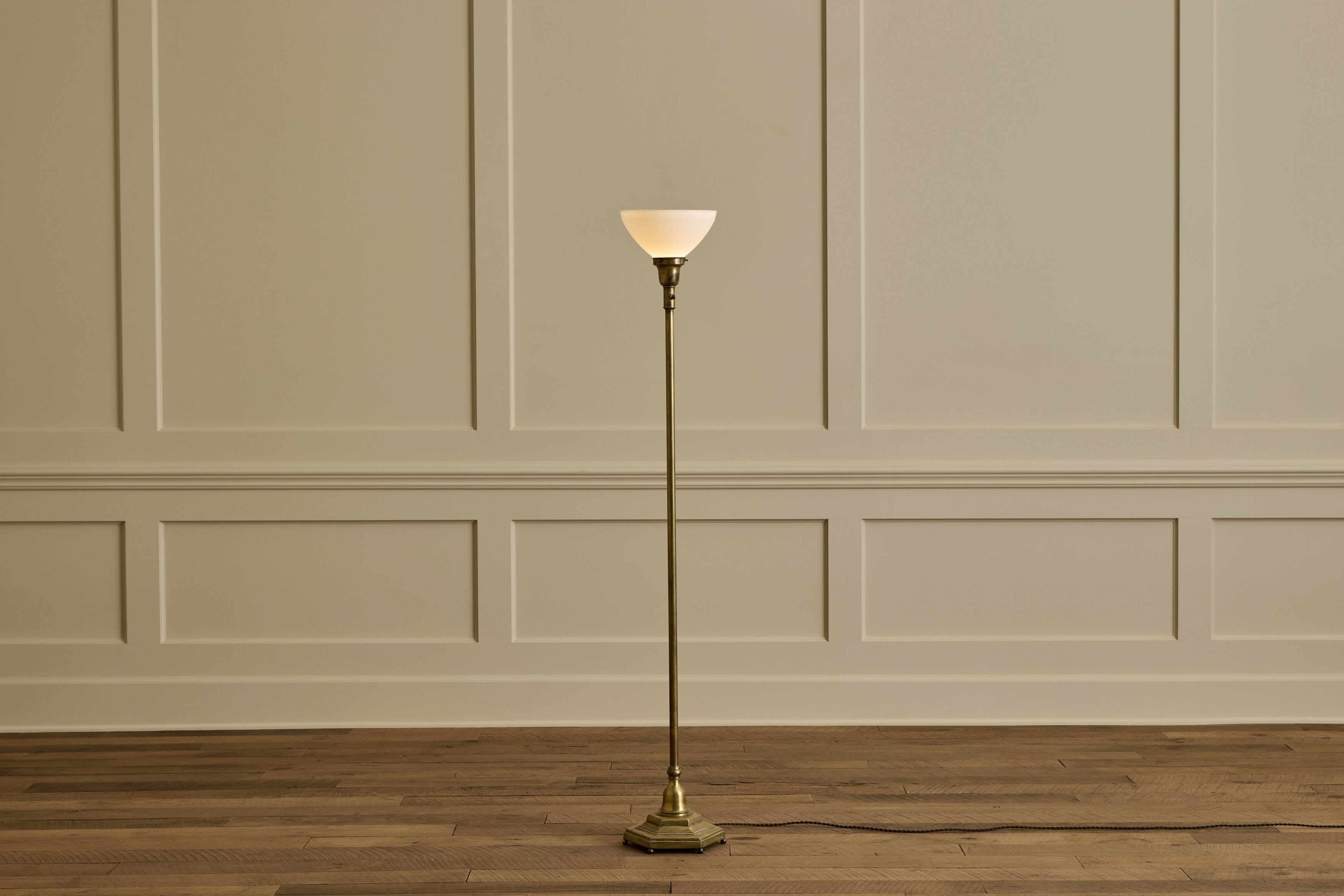 Brass Torchiere Floor Lamp