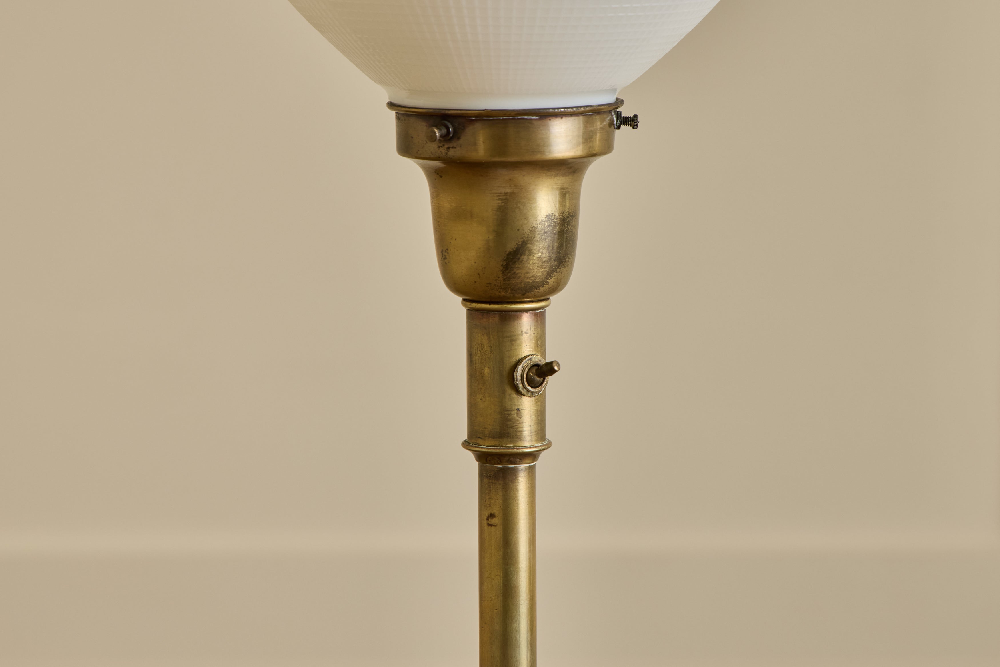 Brass Torchiere Floor Lamp