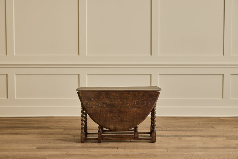 English Drop Leaf Side Table