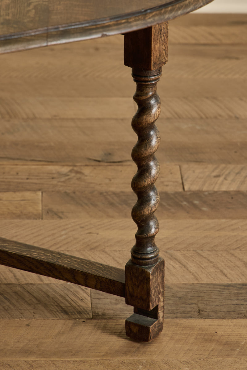 English Drop Leaf Side Table