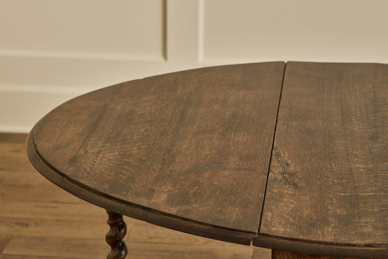 English Drop Leaf Side Table