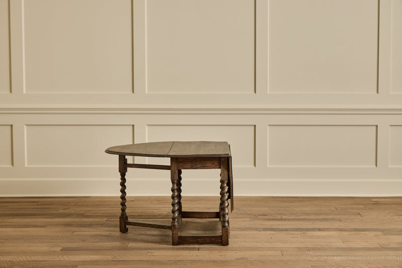 English Drop Leaf Side Table