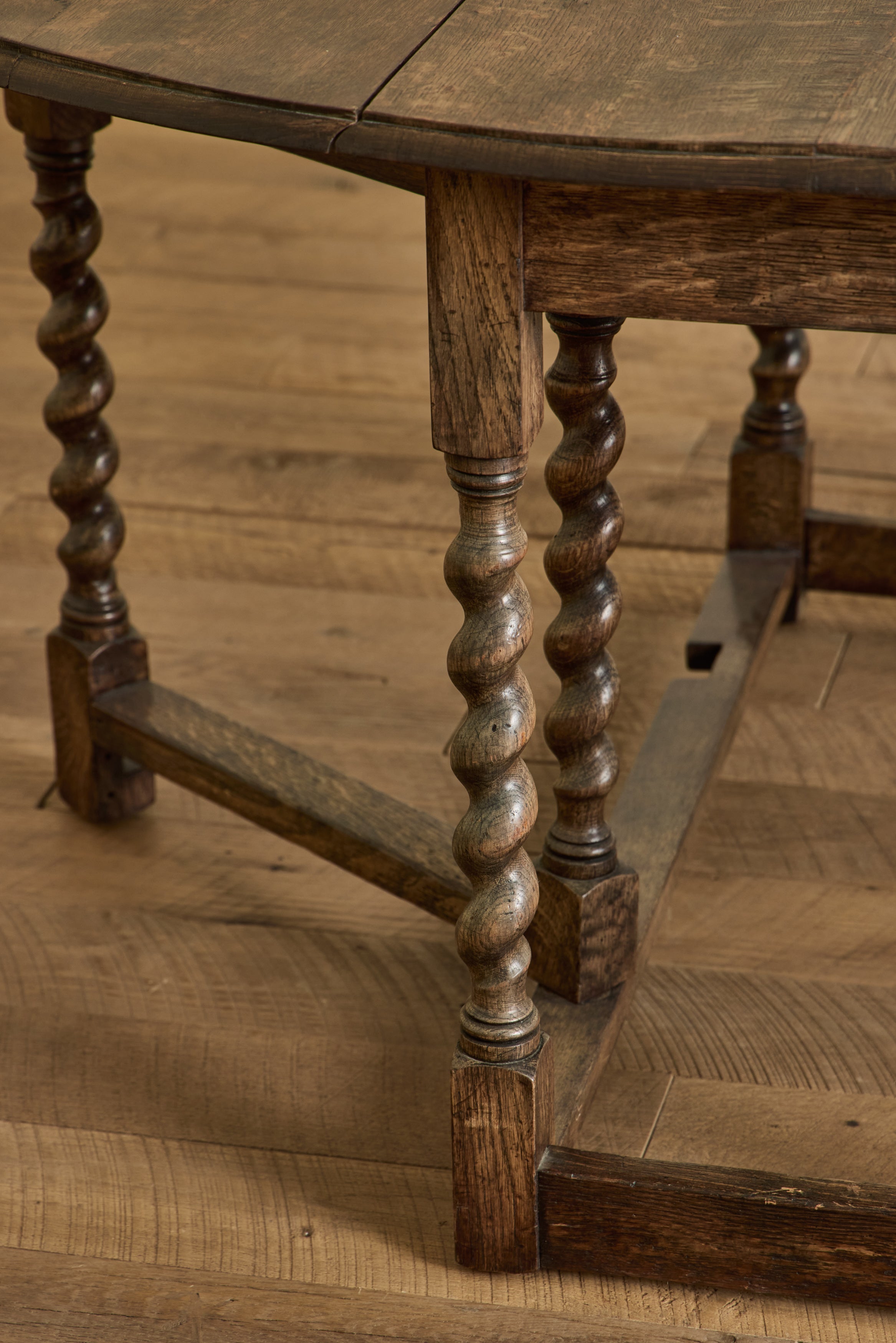 English Drop Leaf Side Table