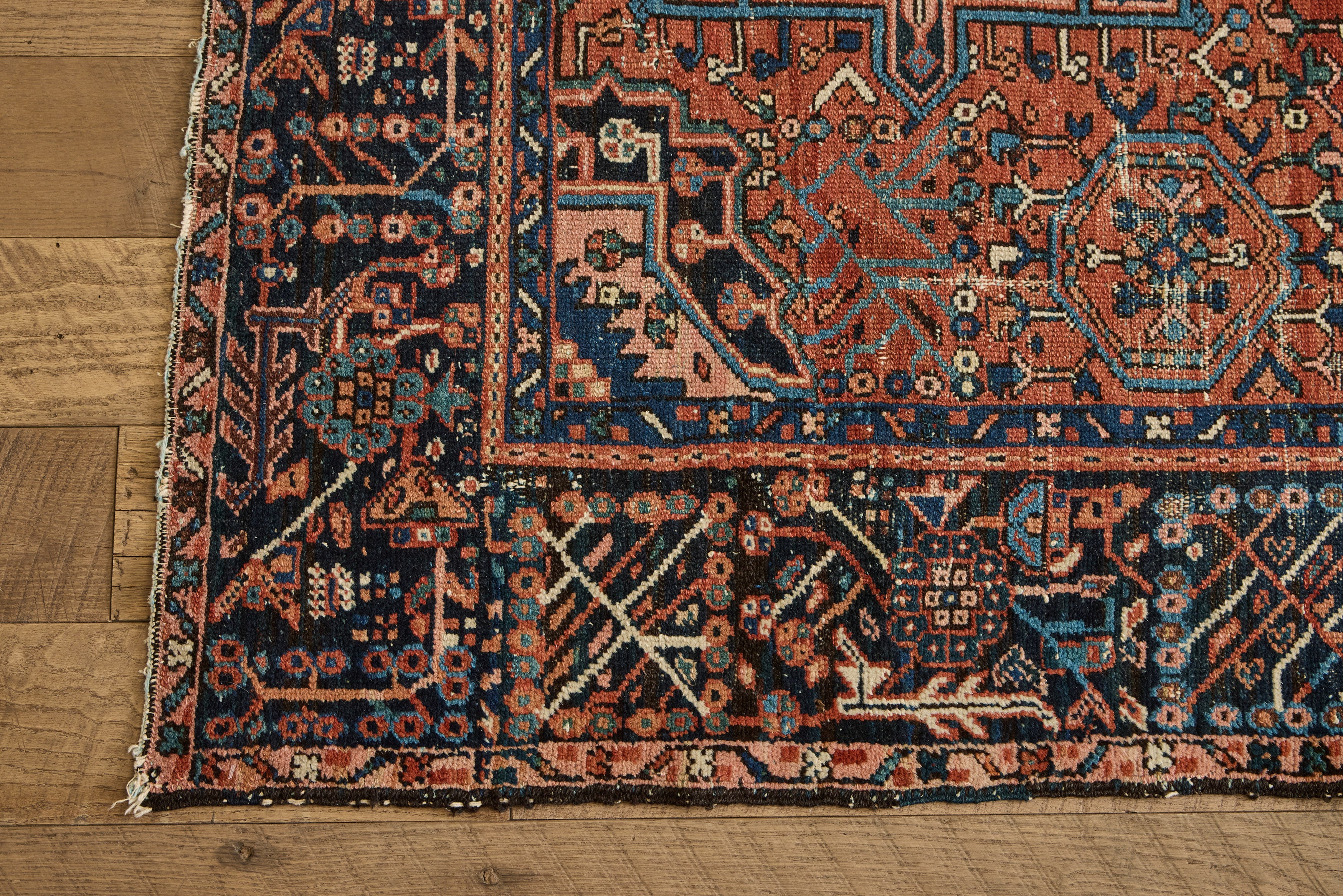 Persian Heriz Rug 4'8 X 5'10