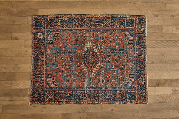 Persian Heriz Rug 4'8 X 5'10