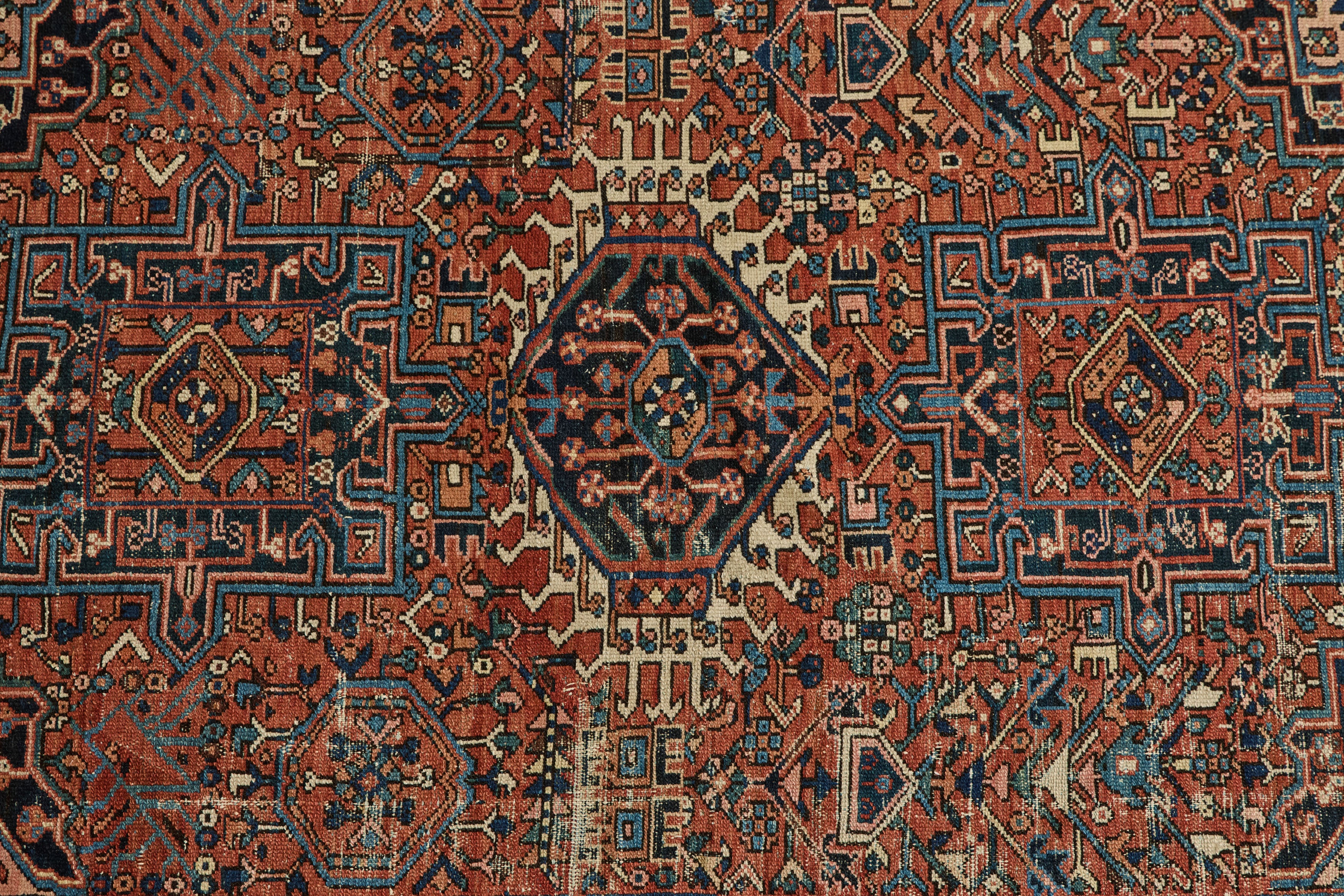 Persian Heriz Rug 4'8 X 5'10