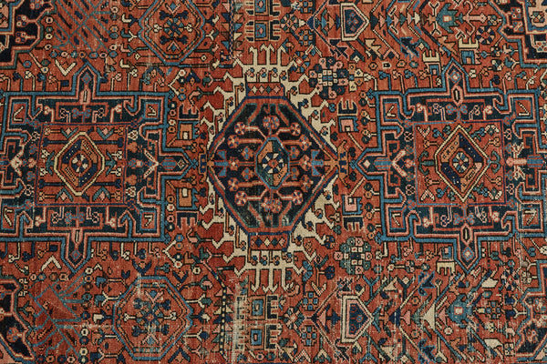 Persian Heriz Rug 4'8 X 5'10