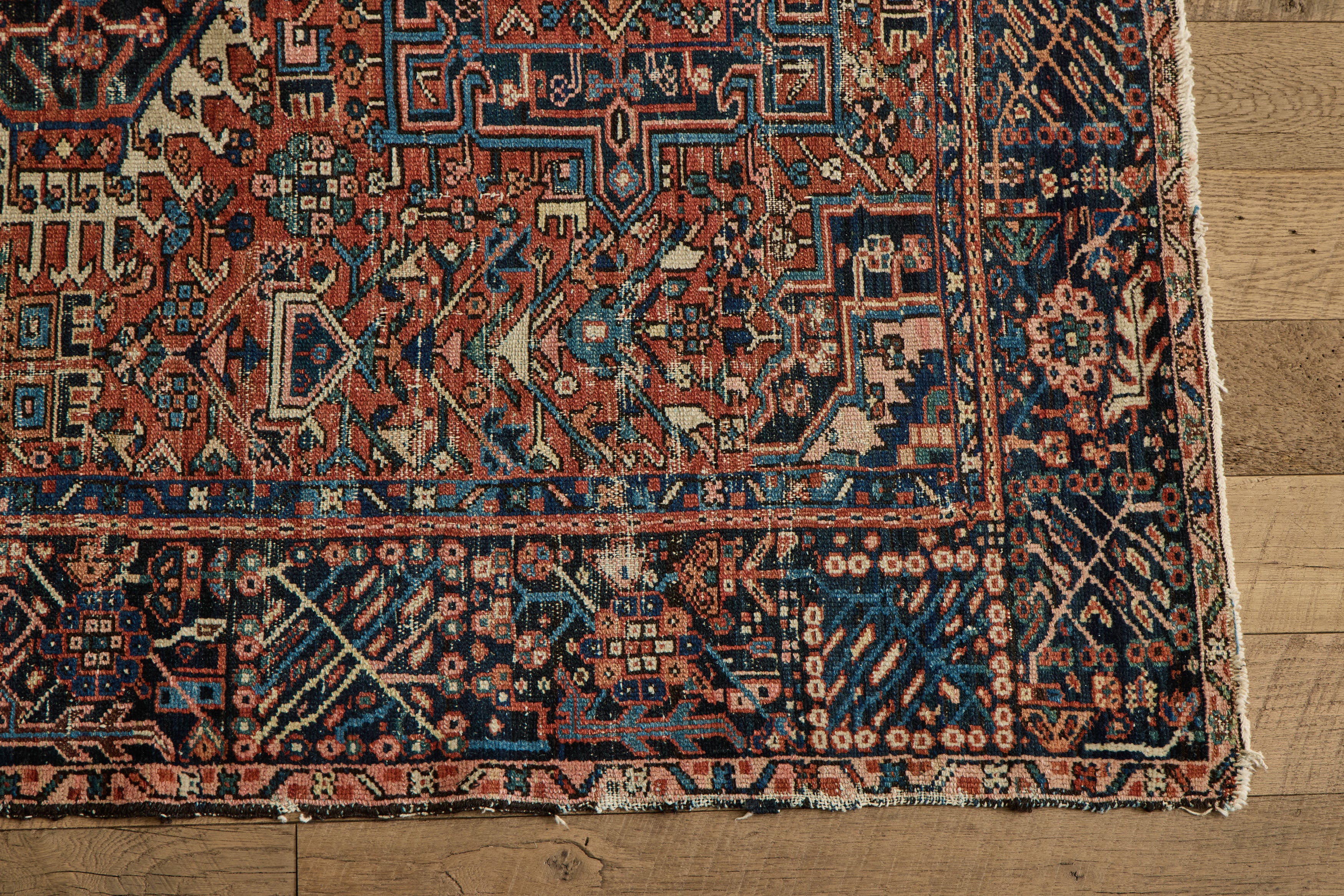 Persian Heriz Rug 4'8 X 5'10