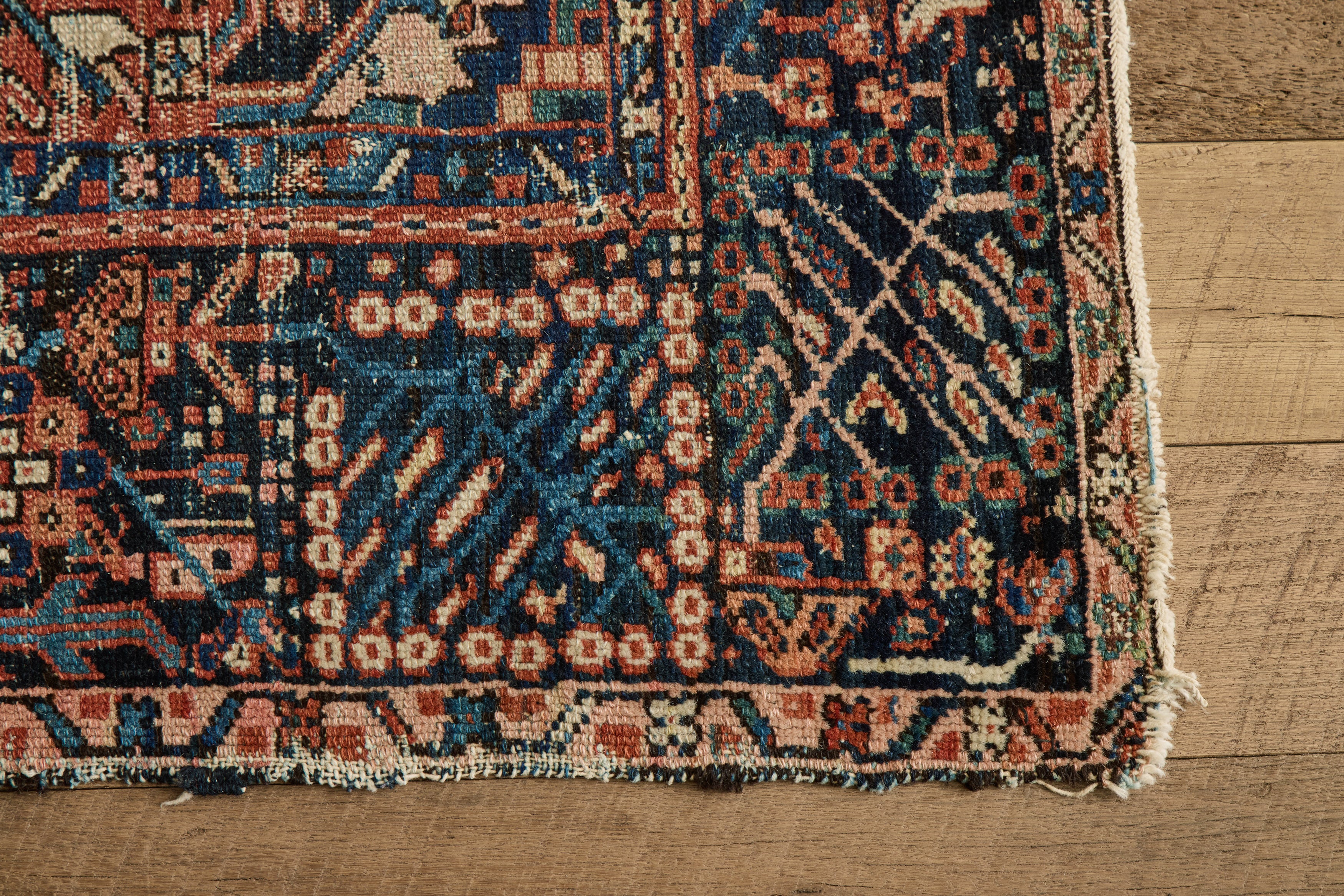 Persian Heriz Rug 4'8 X 5'10