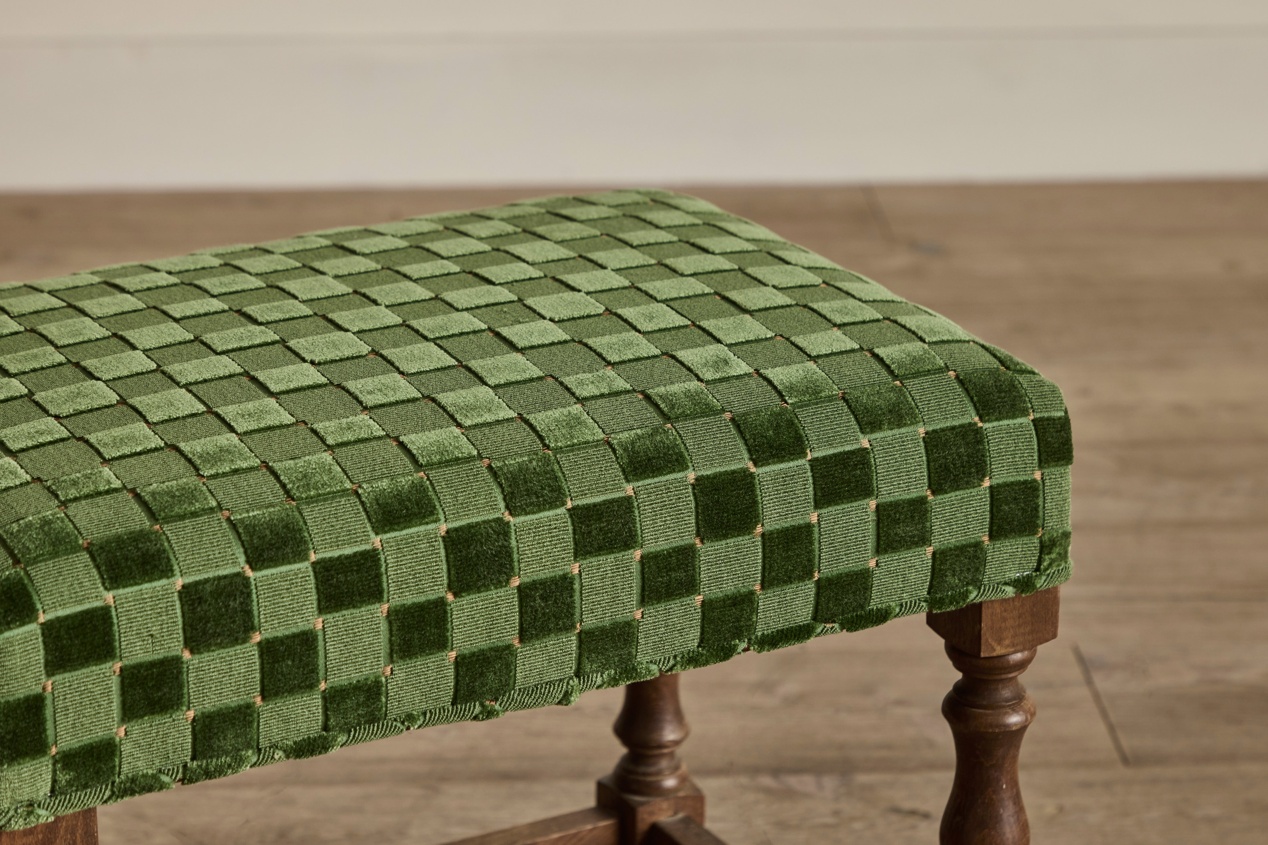 Checker Upholstered Stool (NYC)