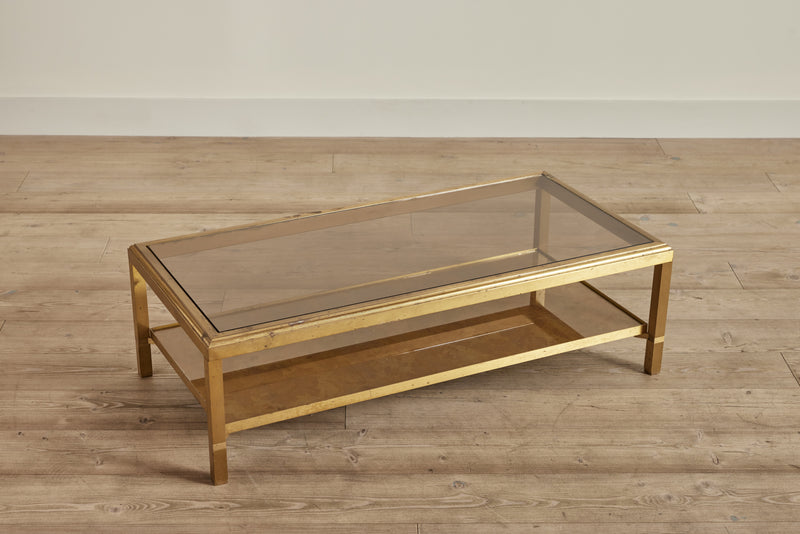 Modernist Brass Coffee Table
